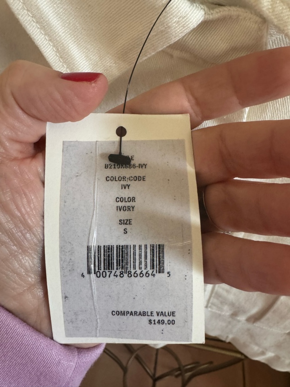 DKNY White Cropped Snap-Front Jacket - Picture 11 of 11